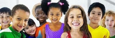 group of young children smiling